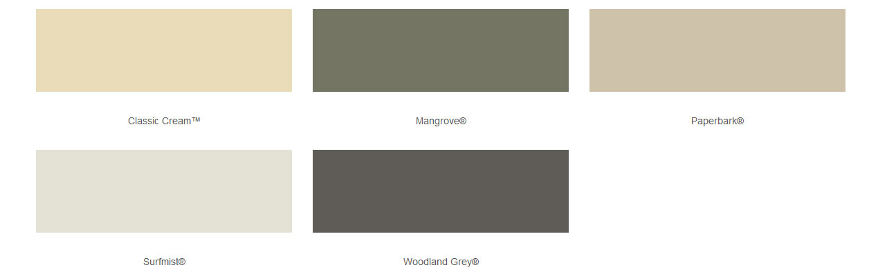 colorbond-colours